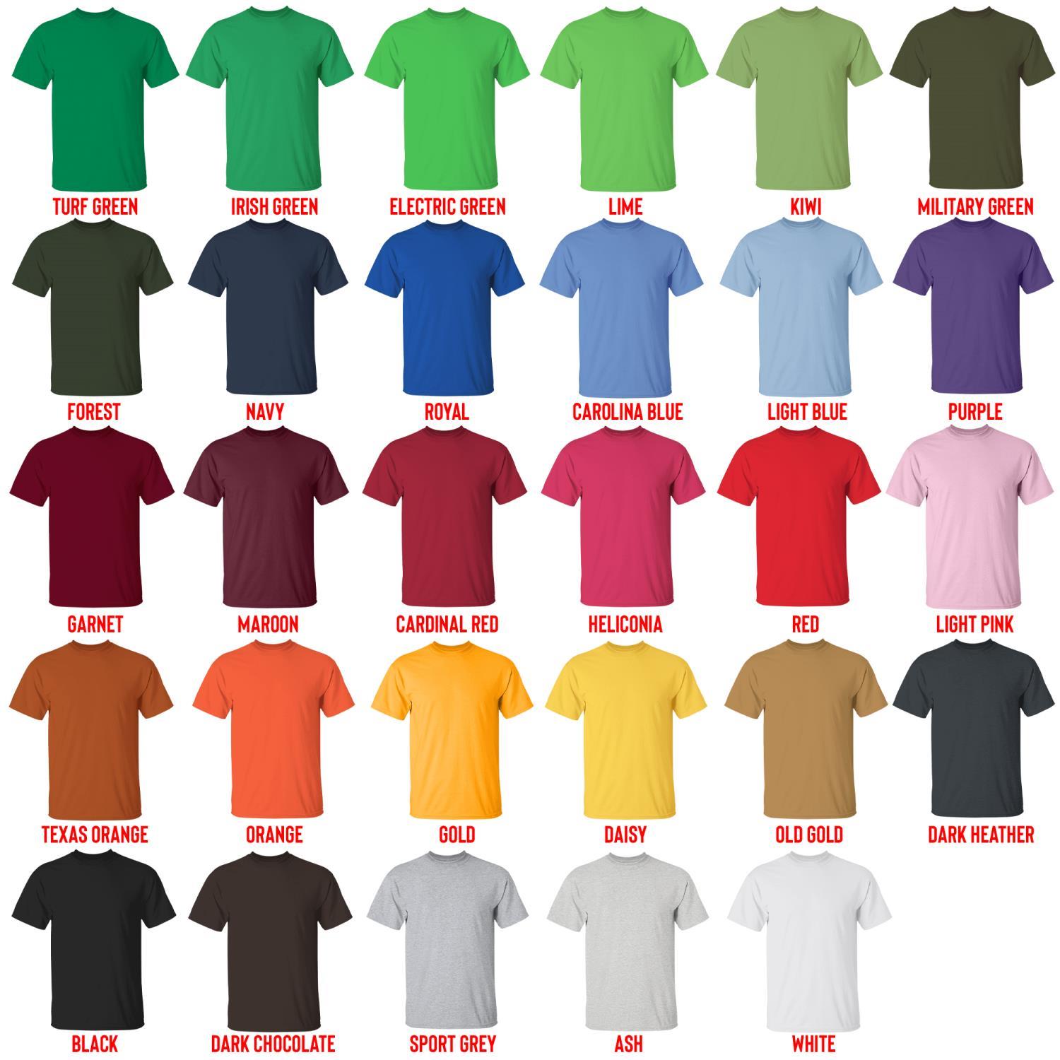 t shirt color chart - Grimes Store