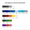 tank top color chart - Grimes Store