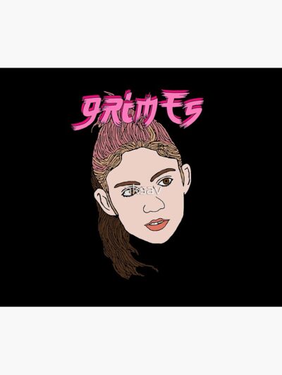 Grimes Cartoon Tapestry Official Grimes Merch