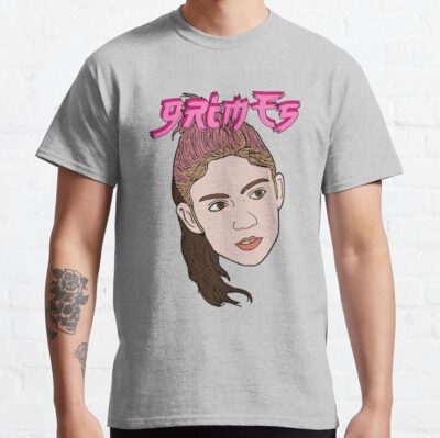 Grimes Cartoon T-Shirt Official Grimes Merch