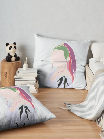 Grimes Throw Pillow Official Grimes Merch