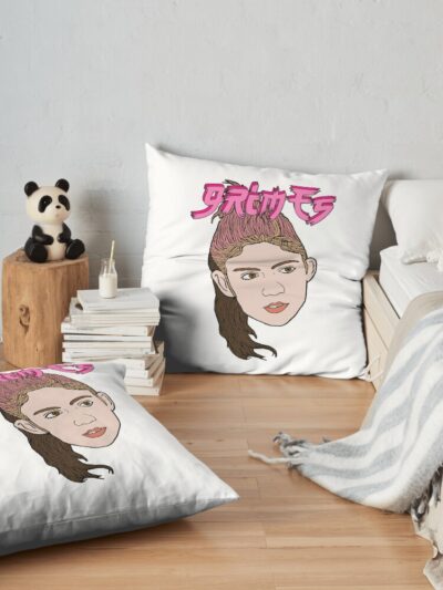 Grimes Cartoon Lover Gifts Throw Pillow Official Grimes Merch