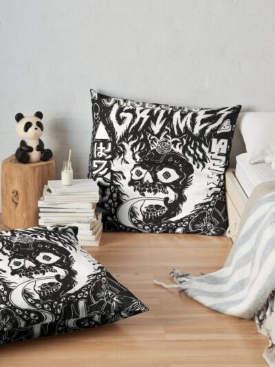 Grimes Visions Inverted Occult Throw Pillow Official Grimes Merch