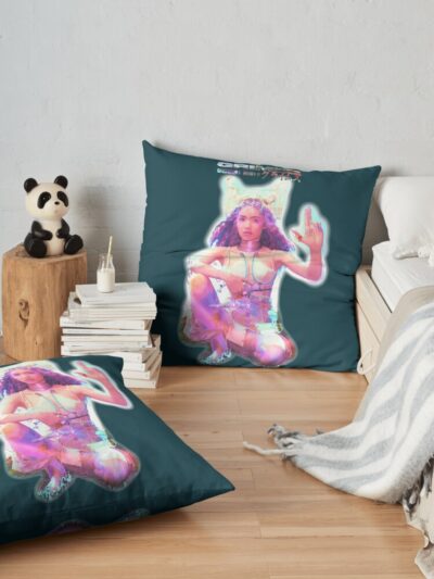 Grimes Throw Pillow Official Grimes Merch