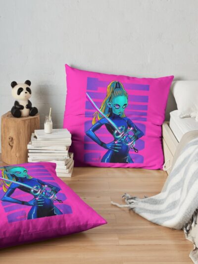 Grimes - We Appreciate Power Throw Pillow Official Grimes Merch