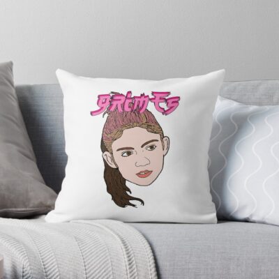 Grimes Cartoon Lover Gifts Throw Pillow Official Grimes Merch