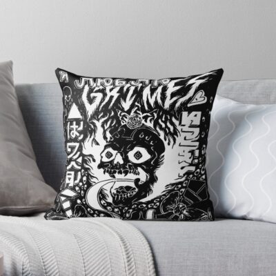 Grimes Visions Inverted Occult Throw Pillow Official Grimes Merch