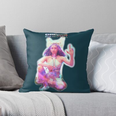 Grimes Throw Pillow Official Grimes Merch