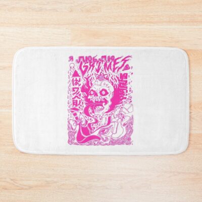 Grimes - Visions (Pink Aesthetic) Bath Mat Official Grimes Merch