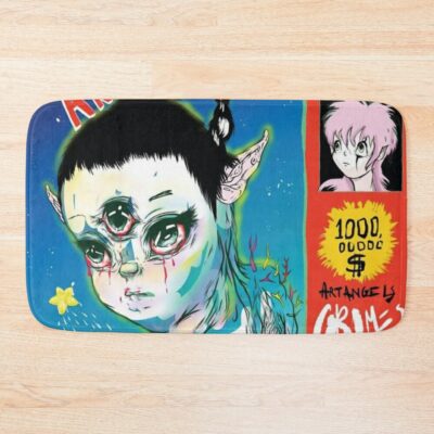 Grimes Art Angels Poster Bath Mat Official Grimes Merch