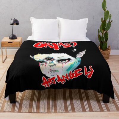 Art Angels By Grimes Lover Gifts Throw Blanket Official Grimes Merch