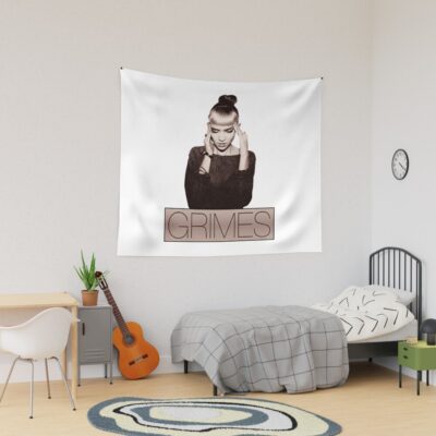 Grimes Fitted Lover Gifts Tapestry Official Grimes Merch